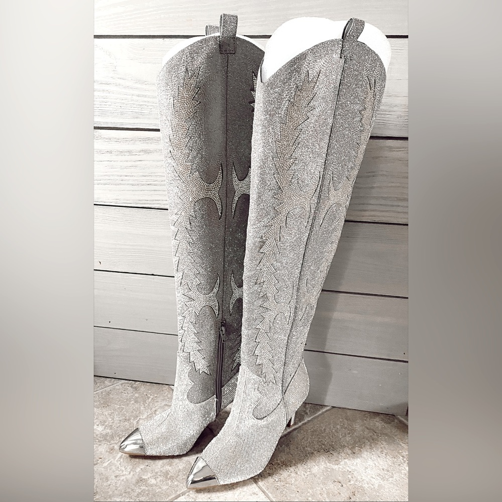 Gianni Bini Katyanna Over the Knee Western Dress Boots